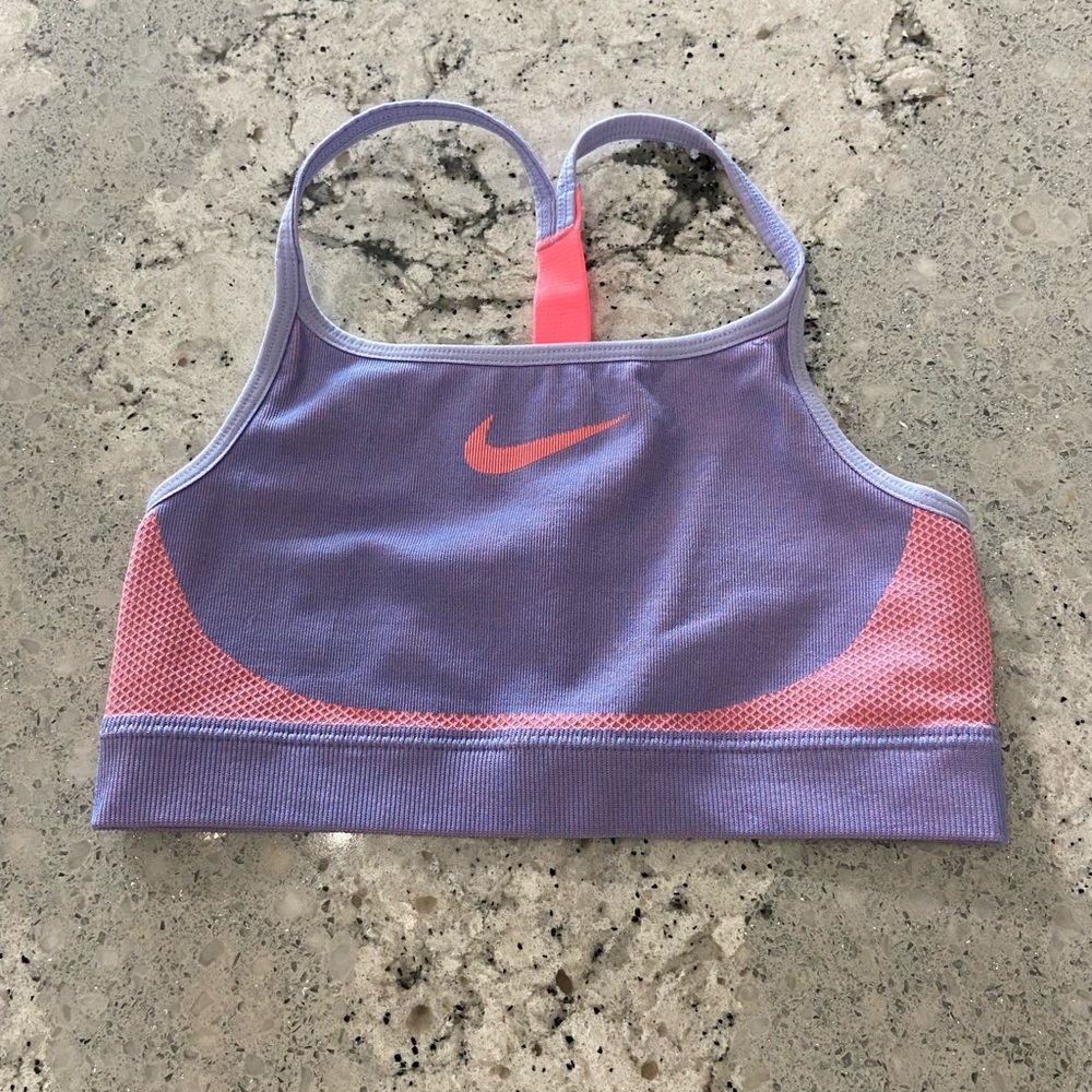 NIKE lilac sports bra